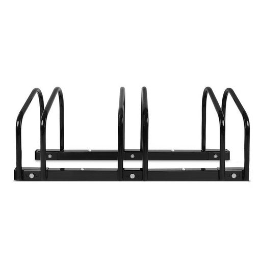 Stand Tall Portable 3 Bike Parking Rack Stand | Black