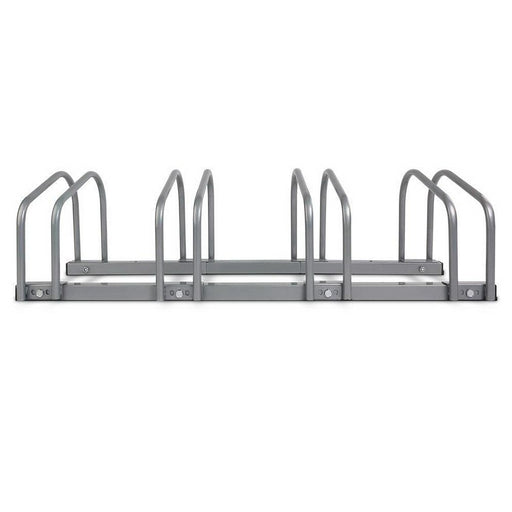 Stand Tall Portable 4 Bike Parking Rack Stand | Silver