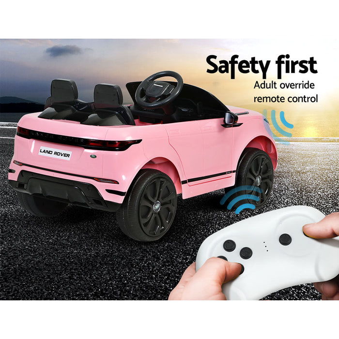 Officially Licensed Range Rover Evoque Kids Ride On Car with Remote Control Pink