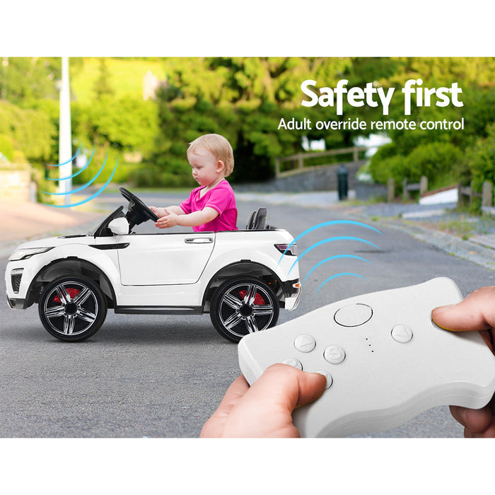 Range Rover Evoque Inspired Kids Ride On Car with Remote Control | White