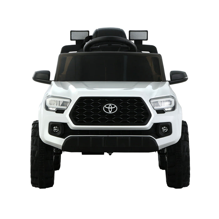 Toyota Tacoma Officially Licensed Off Road Kids Ride On Car with Remote Control | White