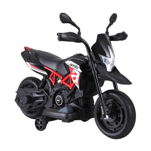 Aprilia Dorsoduro 900 Officially Licensed Kids Ride On Motorbike Motorcycle | Black (Nero Carbonio)