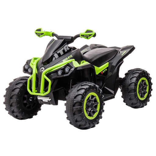 Kids Premium ATV Ride On Quad Bike | Slime Green & Black