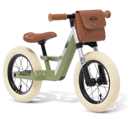 Berg Biky Balance Bike with Detachable Backpack | Retro Green