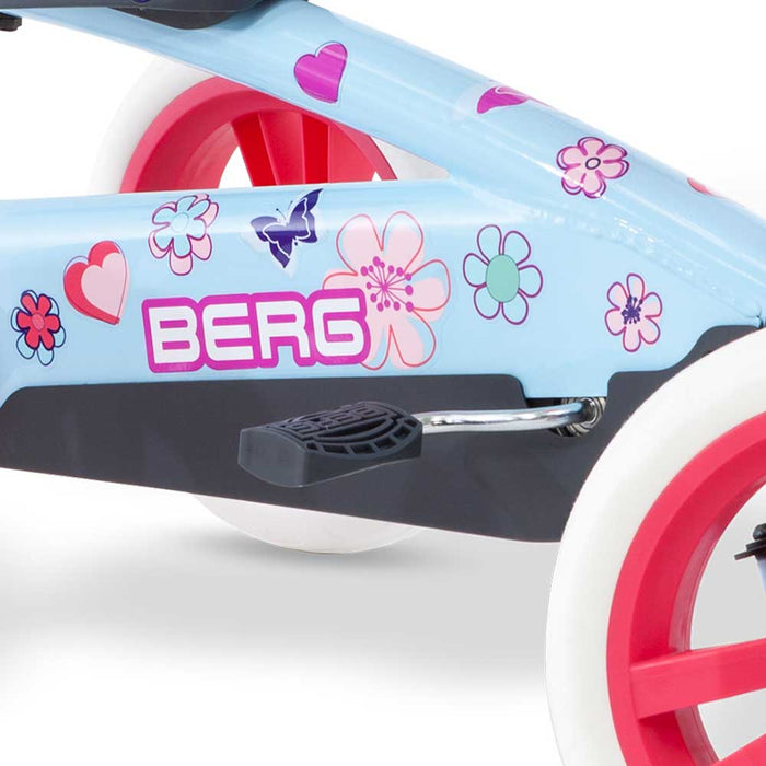 Berg Buzzy Kids Pedal Powered Go Kart with Basket & Stickers | Bloom