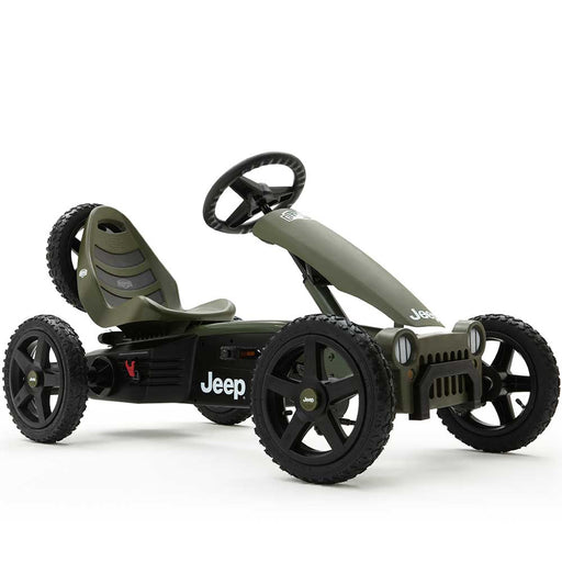 Berg Rally Officially Licensed JEEP Sahara Kids Pedal Powered Go Kart | Willys Green